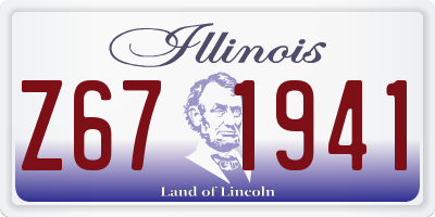 IL license plate Z671941