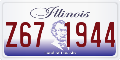 IL license plate Z671944