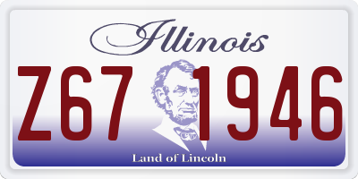 IL license plate Z671946