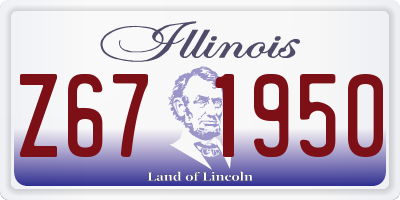 IL license plate Z671950