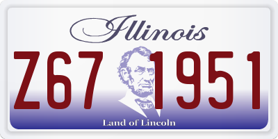 IL license plate Z671951