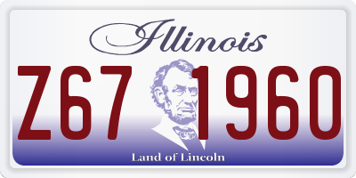 IL license plate Z671960