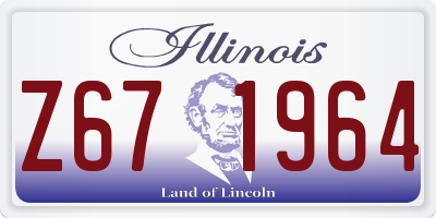 IL license plate Z671964