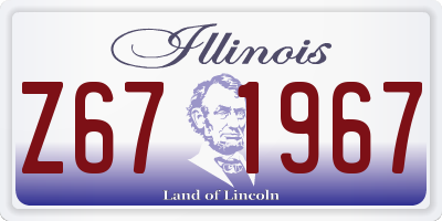IL license plate Z671967
