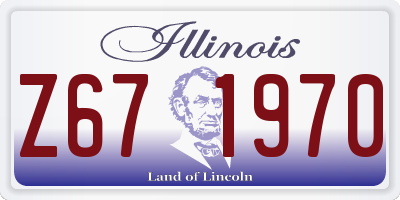 IL license plate Z671970