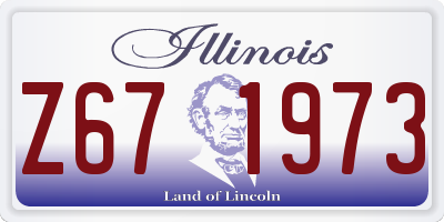 IL license plate Z671973