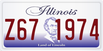 IL license plate Z671974