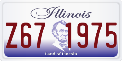 IL license plate Z671975