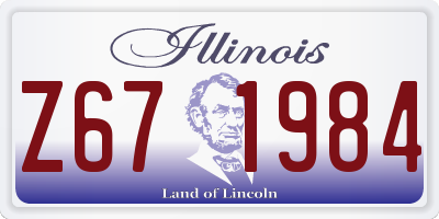IL license plate Z671984