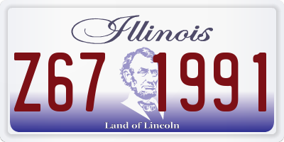 IL license plate Z671991