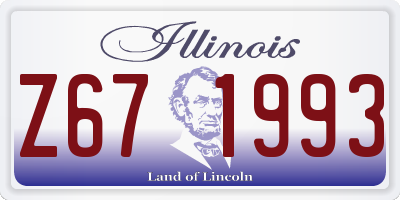 IL license plate Z671993