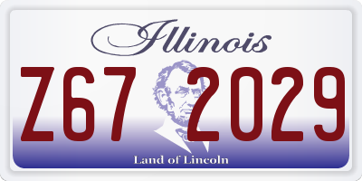 IL license plate Z672029