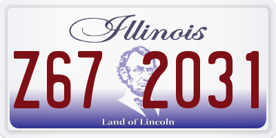IL license plate Z672031
