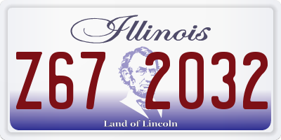 IL license plate Z672032