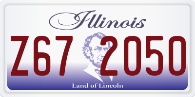 IL license plate Z672050