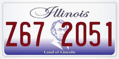 IL license plate Z672051