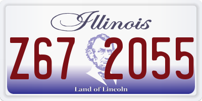 IL license plate Z672055