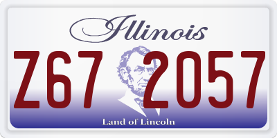 IL license plate Z672057