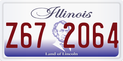 IL license plate Z672064