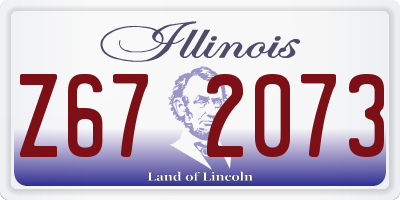 IL license plate Z672073