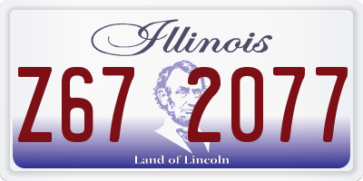 IL license plate Z672077