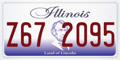 IL license plate Z672095
