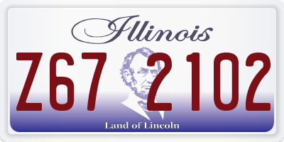 IL license plate Z672102