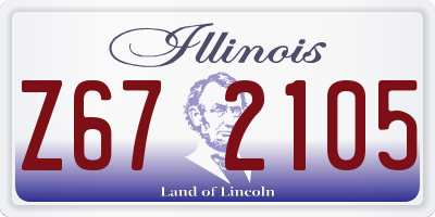 IL license plate Z672105