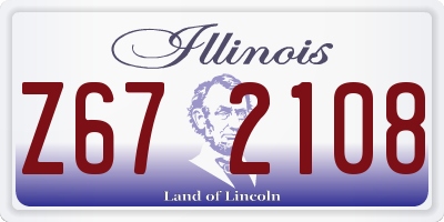 IL license plate Z672108