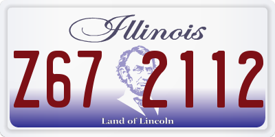 IL license plate Z672112