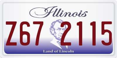 IL license plate Z672115