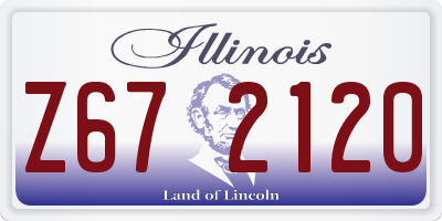 IL license plate Z672120