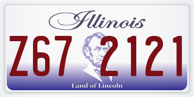 IL license plate Z672121