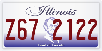 IL license plate Z672122
