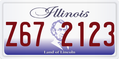 IL license plate Z672123