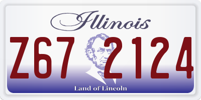 IL license plate Z672124