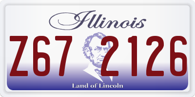 IL license plate Z672126