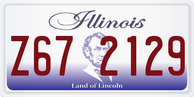 IL license plate Z672129