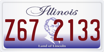 IL license plate Z672133