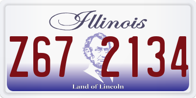 IL license plate Z672134