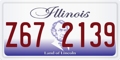 IL license plate Z672139