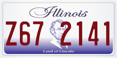 IL license plate Z672141
