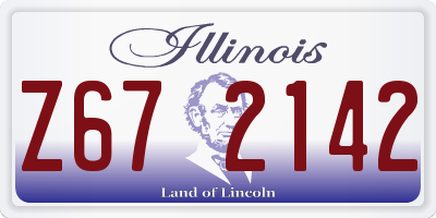 IL license plate Z672142