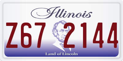 IL license plate Z672144