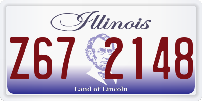 IL license plate Z672148