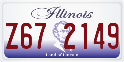IL license plate Z672149