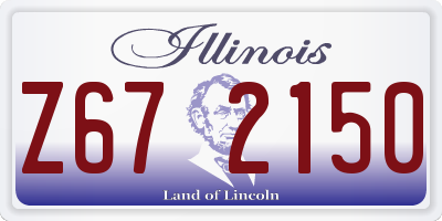 IL license plate Z672150