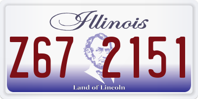 IL license plate Z672151