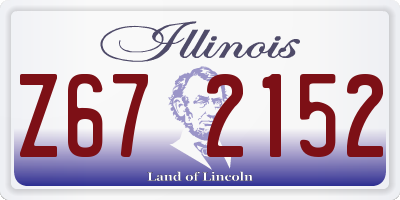 IL license plate Z672152