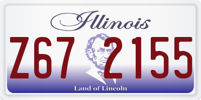 IL license plate Z672155